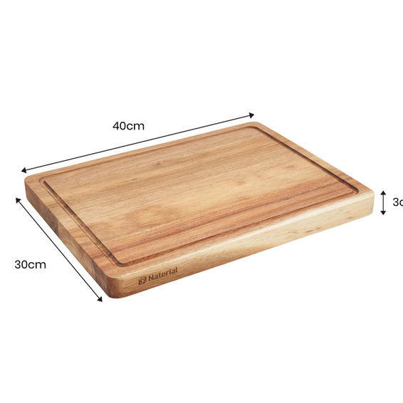 NATERIAL ACACIA CHOPPING BOARD 40X30X3CM