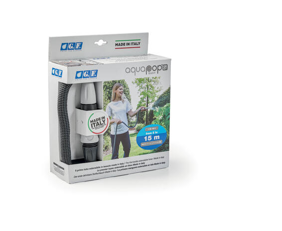 Gf aquapop expandable garden hose pipe 12.5mm x 15m kit