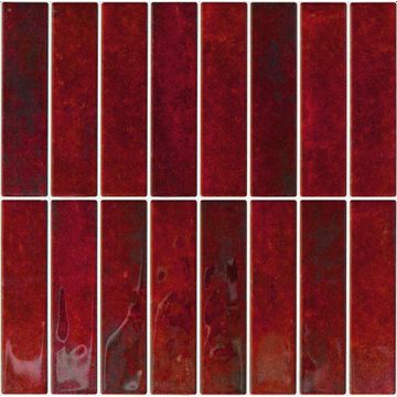 Rookery burnt red soft tile stickers 3pc 25.4x25.4cm