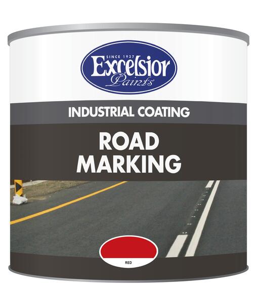 Road marking paint red 1l