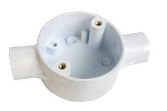 Conduit Box 2 Way Opposite Side 25mm