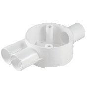 Conduit Box 2 Way Joined Sides 20mm