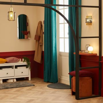 TABLE LAMP METAL BRASS GLASS LED
