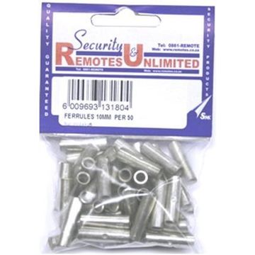 Ferrules copper plated 10mmx50