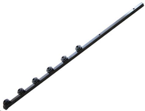 Electric fence bracket straight square tube 6L