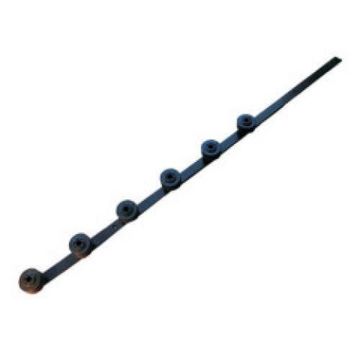 SMK  6 Line Electric Fence Straight Bracket Flat Bar Black