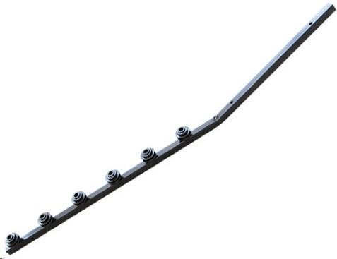 Electric fence bracket angled B square tube 6L