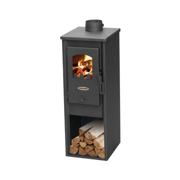 Eva wood fireplace