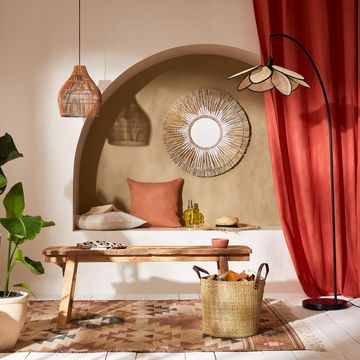 INSPIRE BAMAKO FLOOR LAMP RATTAN NATURAL PVC E27X1 H175