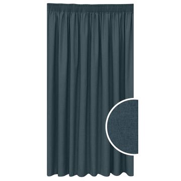 Porscha blockout taped curtain blue 260x250
