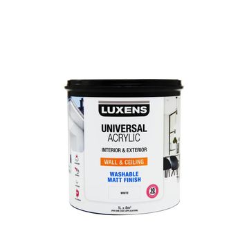 Luxens 1ltr Universal Paint Acrylic Grey Ivory 