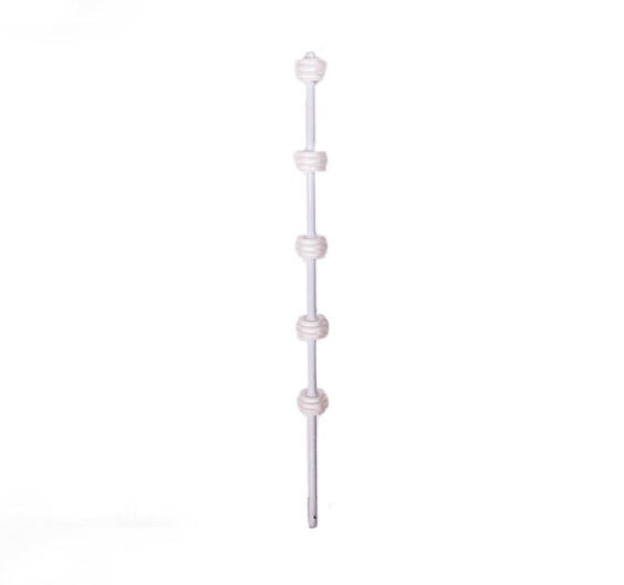 Electric fence bracket straight W white round 5L