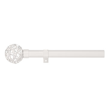 Inspire curtain rod d28 white extendable from 120cm - 210cm 