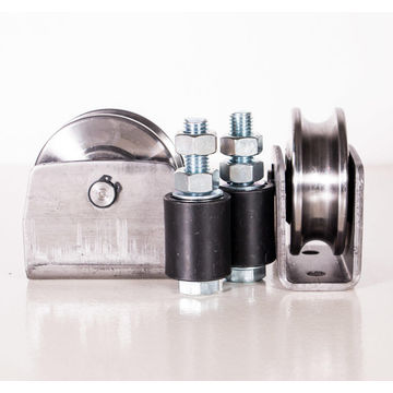 Gate wheel 80mm radius x2