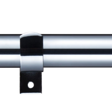 Inspire curtain rod kit d28 slice pommel chrome extendable from 120cm - 210cm (includes brackets and finals) 