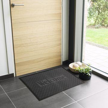 Doormat lenzo dark grey 60x90cm inspire