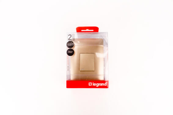 Switch Ysalis LEGRAND 1 lever 2 way 2x4 champagne