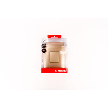 Switch Ysalis LEGRAND 1 lever 2 way 2x4 champagne