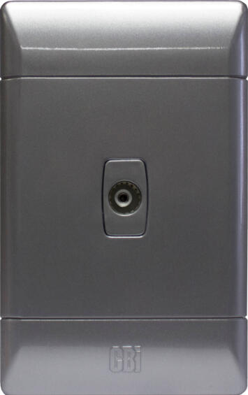 TV socket CBI ELECTRIC silver 2x4
