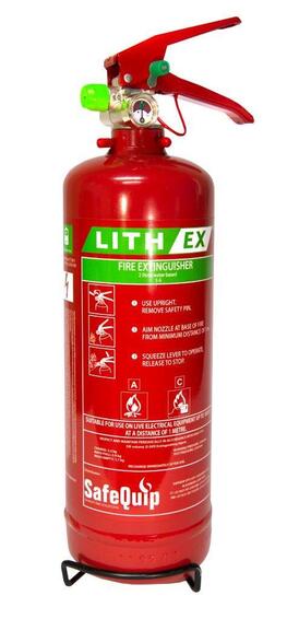 Safequip lith-ex fire extinguisher 2l