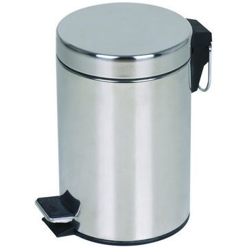 Metro Bathroom Dustbin Chrome 3L