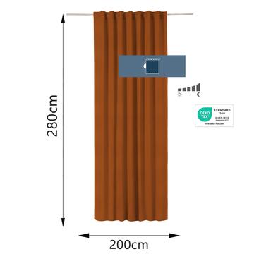 Inspire  blackout curtain annalise soda gtht 200x280cm 