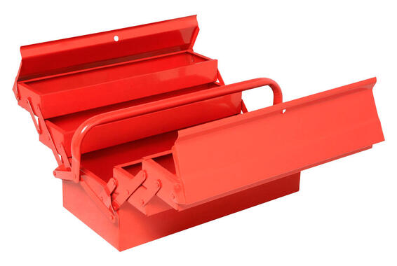 NO NAME METAL BOX WITH 5 COMPARTMENTS