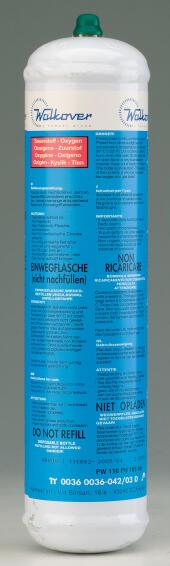 Disposable oxygen cylinder 571 150ml