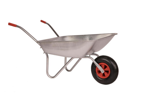 Galvanized Steel Wheelbarrow 80L L130cmxW61cmxD62cm LEROY MERLIN