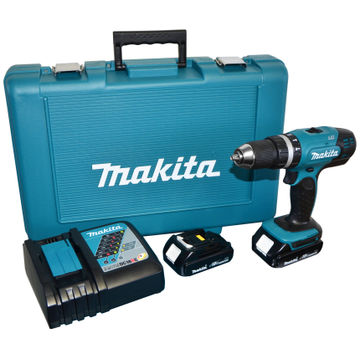 Impact drill cordless MAKITA DHP 453RYE 18v 2 bat Li 1.5Ah