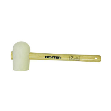 Rubber mallets DEXTER white round head with hole DEXTER 60mm