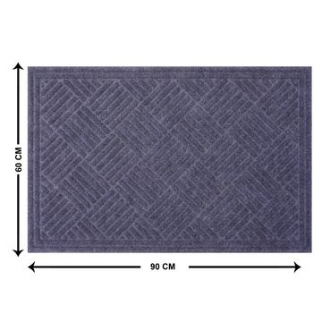 Doormat hayden dark grey 60x90 inspire