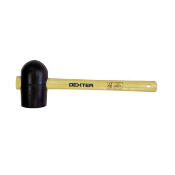 Rubber mallets DEXTER black round head with hole DEXTER 60mm