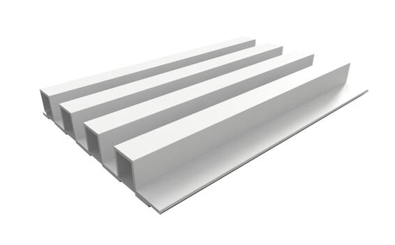 WALL PANEL SQUARE BLANCO 25X165X2900