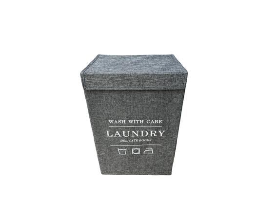 KD Laundry Basket Grey Melange W40cmxH60cm 