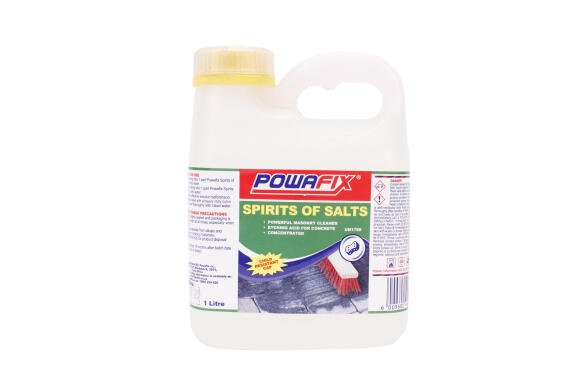 Heavy duty cleaner spirit of salts POWAFIX 1 litre