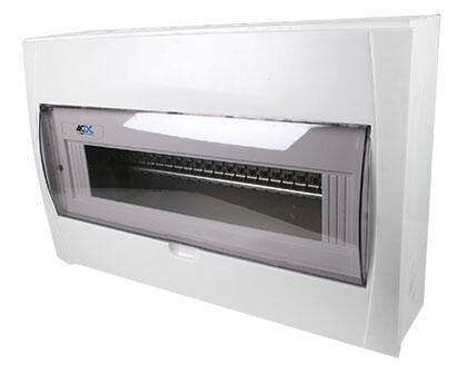 DB 24-way surface for 13mm MCBs white