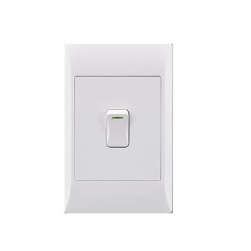 Electricmate 1 lever 1 way pvc switch and coverplate