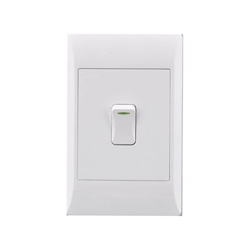 Electricmate 1 lever 2 way pvc switch and cover plate