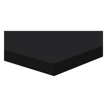 SHELF PARTICLE BOARD 18MM 60X28CM BLACK