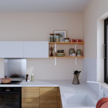 SPACEO SHELF OAK 18MM 90X26CM