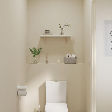 SHELF PARTICLE BOARD 18MM 60X18CM WHITE