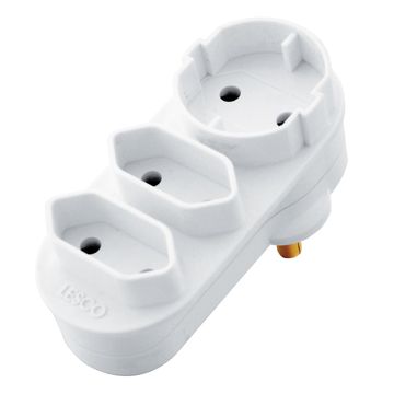 Euro Double Din Adapter 2 x 2 Pin 1 x Schuko