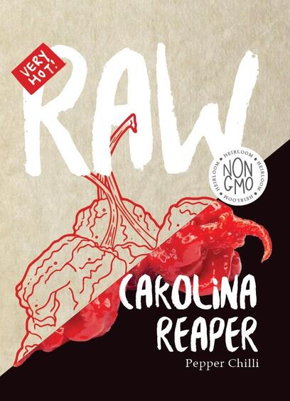 Raw seed chillie pepper carolina reaper