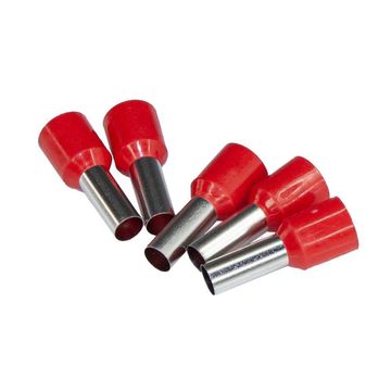 Ferrule bootlace 1.00 red 8mm 10 pack