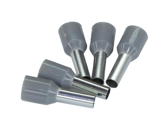 Ferrule Bootlace 2.5.00mm² Grey (8mm) – 10 Pack 