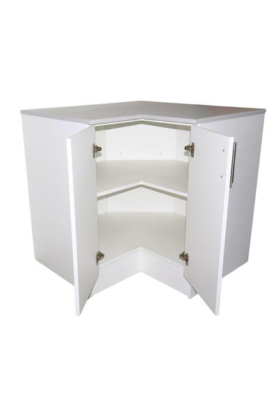 Modukitchen base corner unit 900mm white