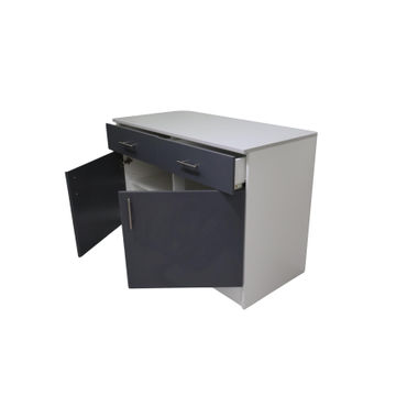 Modukitchen base unit 1200mm 2door 2drawer grey