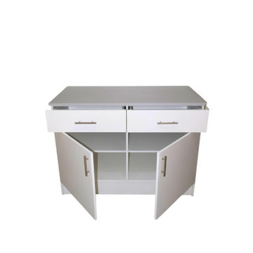 Modukitchen base unit 1200mm 2door 2drawer white
