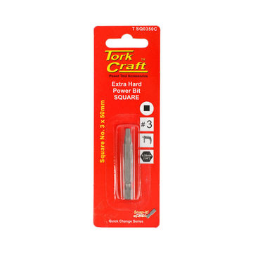 2 Screwdriver bits square Recess N.3X50mm